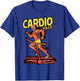 Cardio Kills Skeleton Skull Funny Running Marathon Runner T-Shirt - T-Shirt | Royal