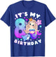 8th Birthday, Girl 8 Years, Mermaid, Number 8 T-Shirt - T-Shirt | Royal