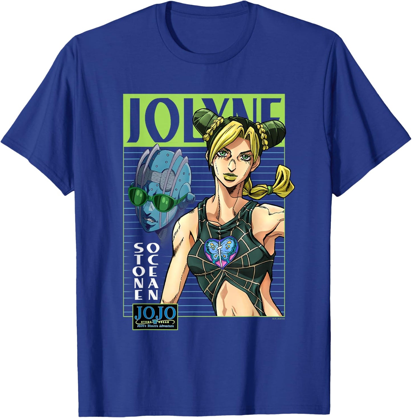 JoJo's Bizarre Adventure Jolyne & Stone Ocean Mugshot Anime T-Shirt - T-Shirt | Royal
