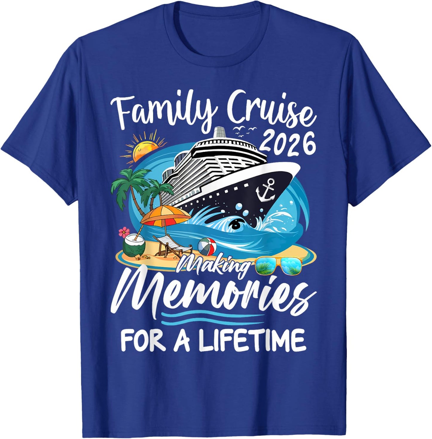 Family Cruise 2026 Family Matching Cruise Vacation Party T-Shirt - T-Shirt | Royal