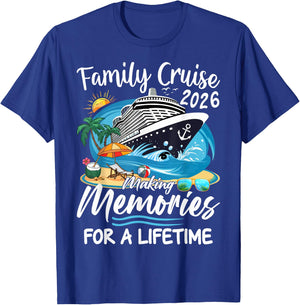 Family Cruise 2026 Family Matching Cruise Vacation Party T-Shirt - T-Shirt | Royal