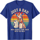 Just a Dad Who Came Back With the Milk Giraffe Design T-Shirt - T-Shirt | Royal