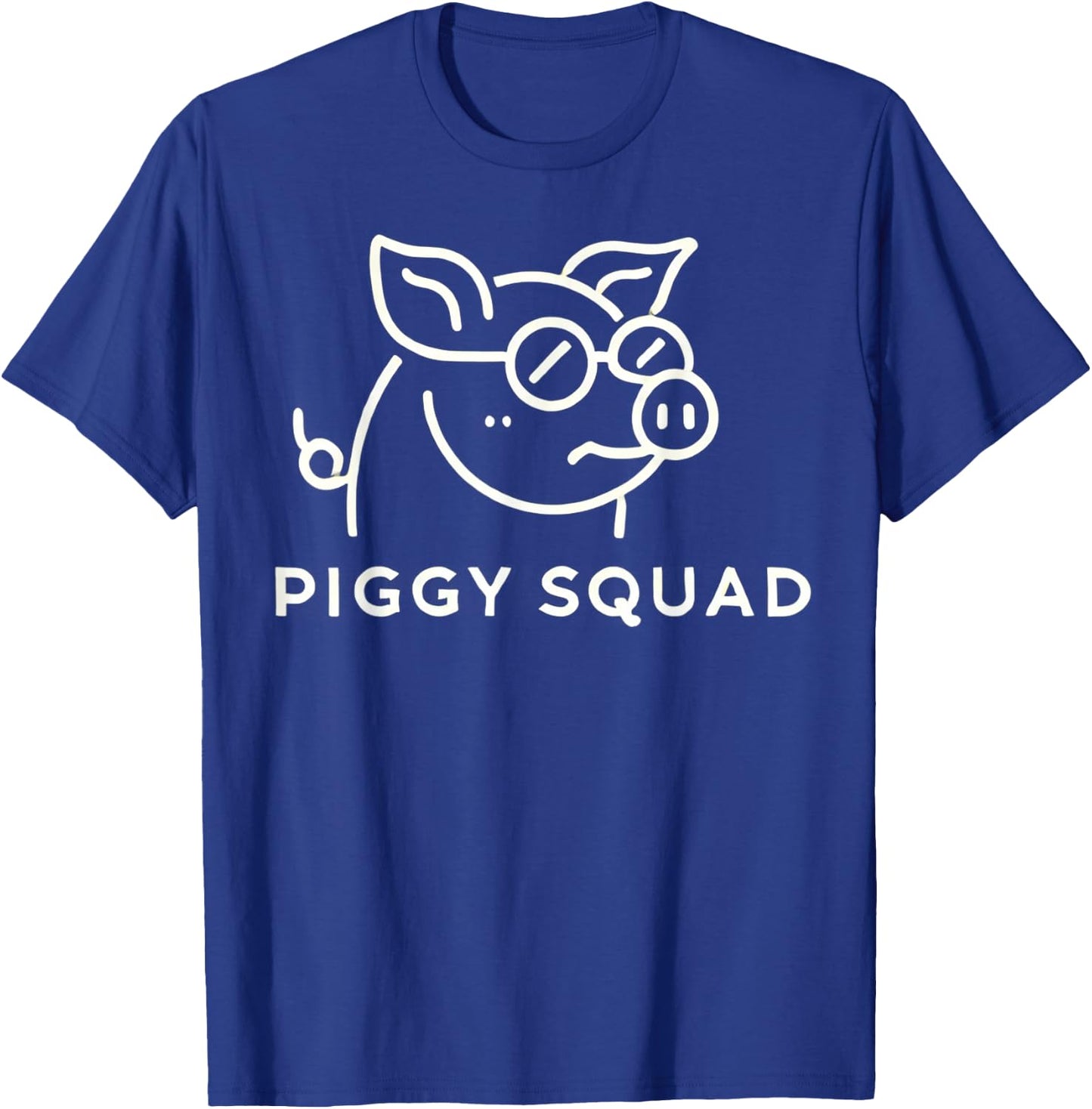 Piggy Squad Cute Pig Design for Animal Lovers T-Shirt - T-Shirt | Royal