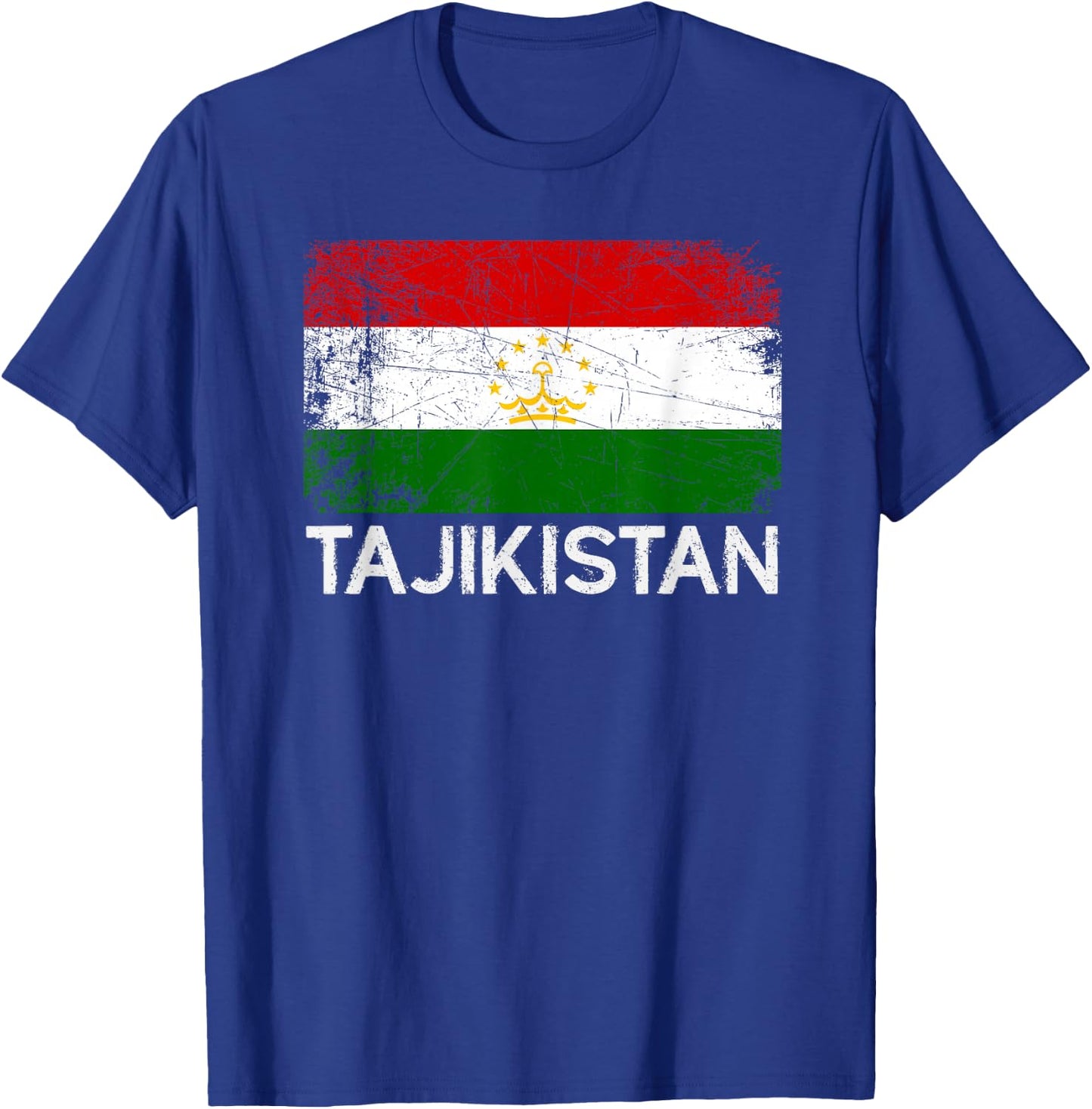 Tajikistanische Flagge | Vintage-Geschenk hergestellt in Tajikistan T-Shirt - T-Shirt | Royal