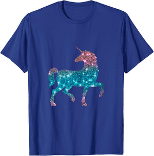 Unicorn for Girls and Unicorns - Not a Real Glitter T-Shirt - T-Shirt | Royal