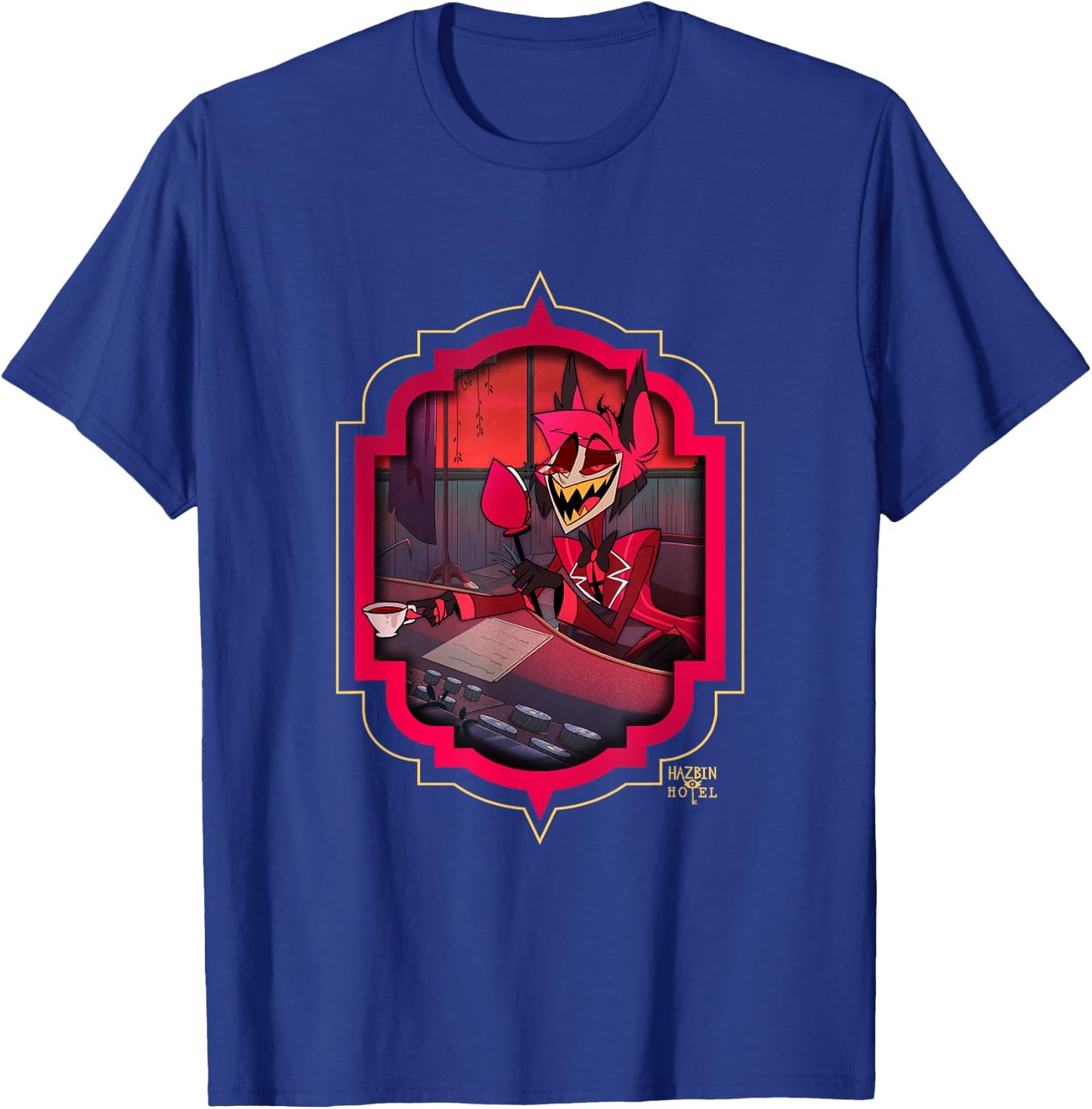 Hazbin Hotel - Alastor , black T-Shirt - T-Shirt | Royal