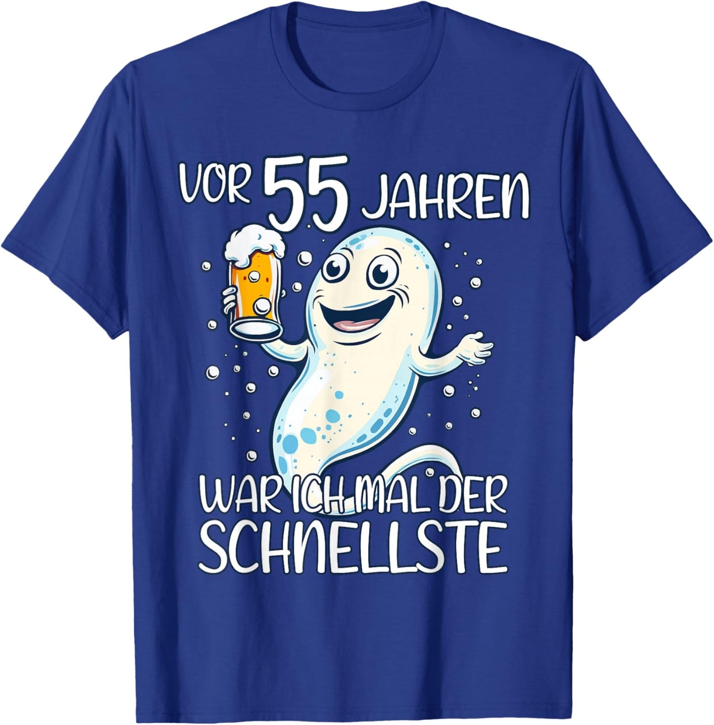 VOR 55 JAHREN WAR ICH MAL DER SCHNELLSTE Geburtstag T-Shirt - T-Shirt | Royal