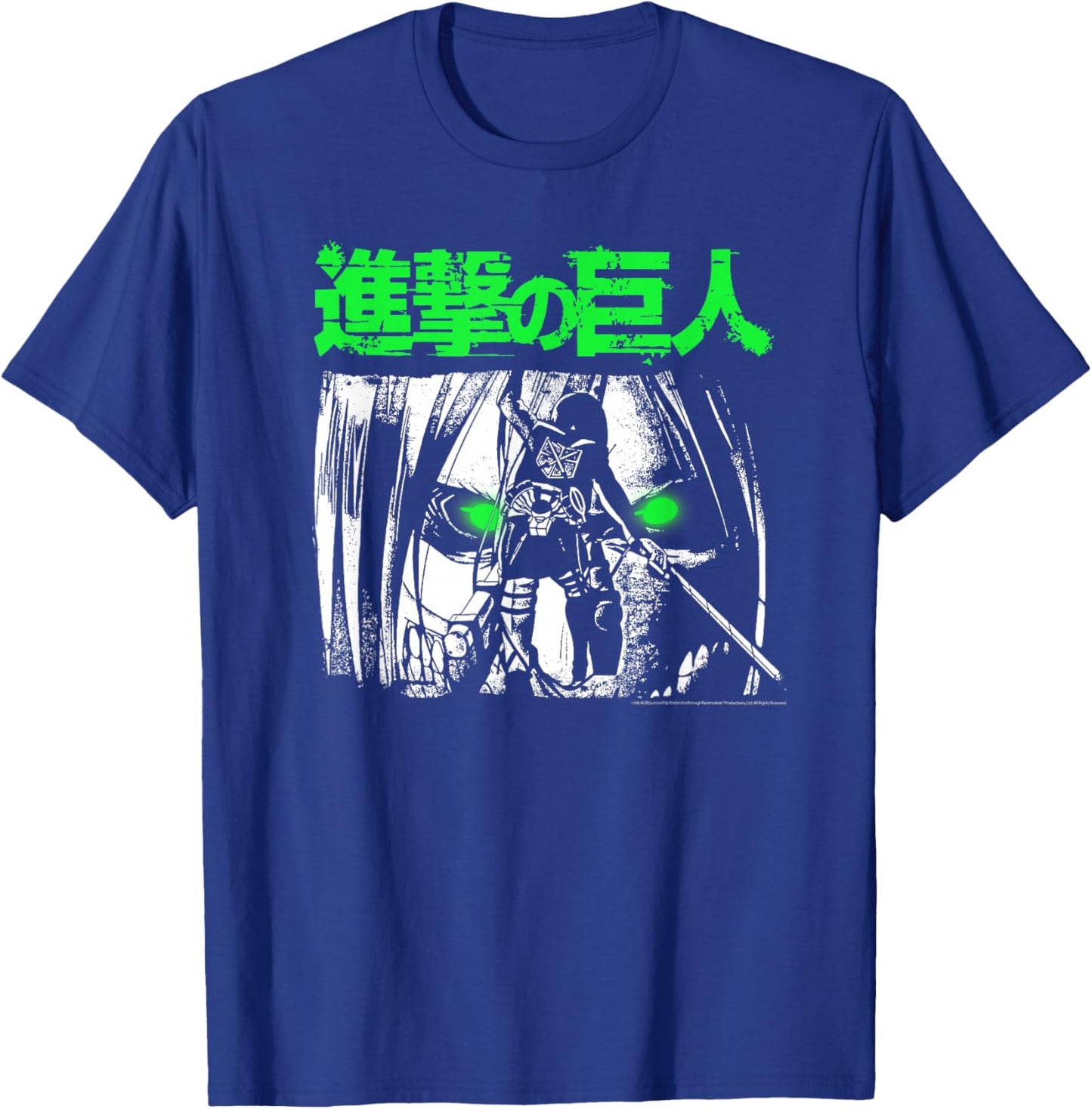 Attack on Titan Green Eyes Titan Anime T-Shirt - T-Shirt | Royal