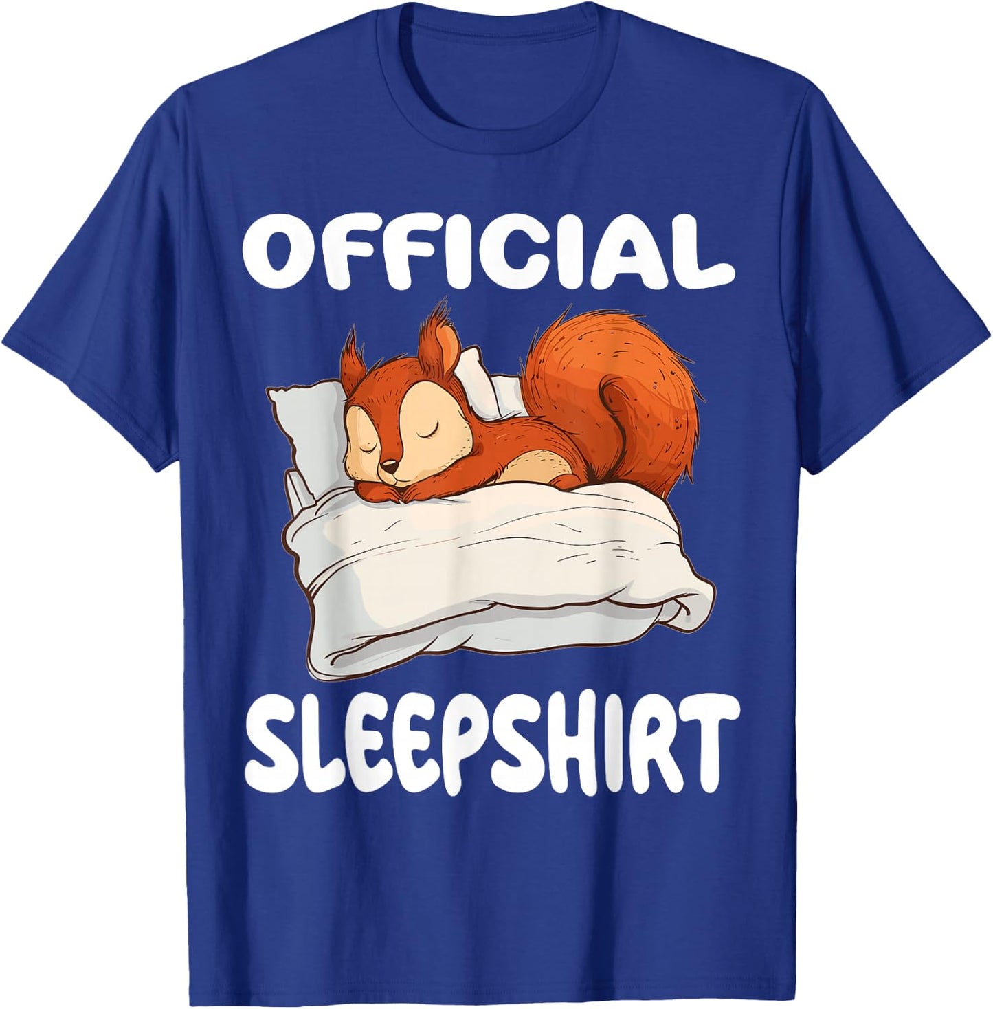 Squirrel Official Sleepshirt Pajamas Nightgown T-Shirt - T-Shirt | Royal