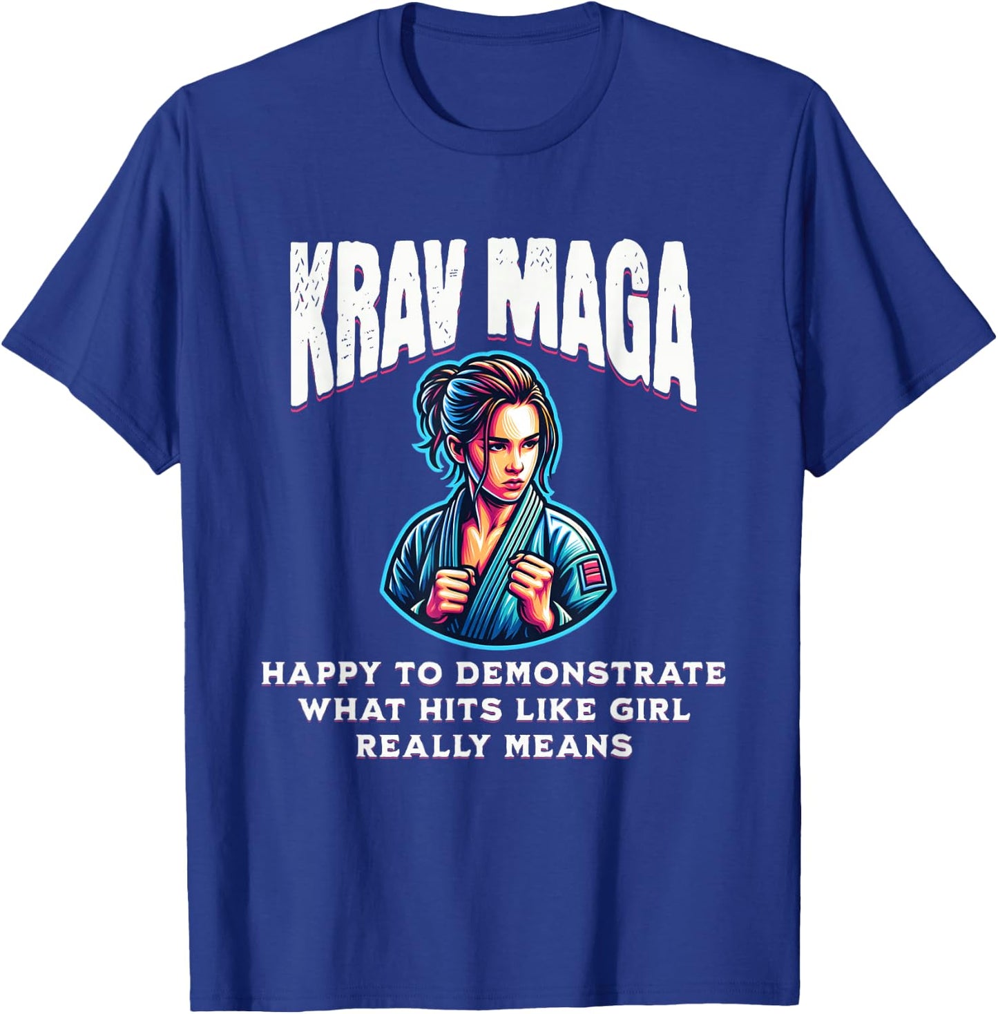Krav Maga Girl Krav Maga Equipment MMA Items Krav Maga , Black, S T-Shirt - T-Shirt | Royal