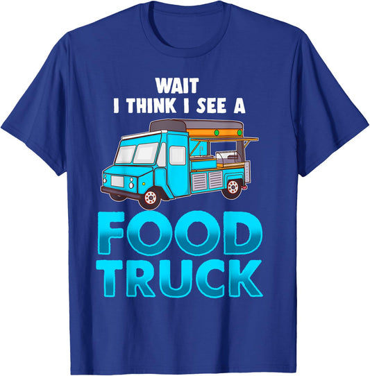 Funny Food Truck Chef Gift Taco Truck Lover Fast Food Fan T-Shirt - T-Shirt | Royal