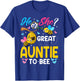 He Or She Great Auntie to Bee Gender Reveal T-Shirt - T-Shirt | Royal