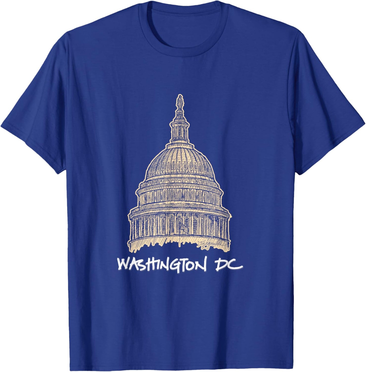 US Capitol Building Congress Washington DC T Shirt T-Shirt - T-Shirt | Royal