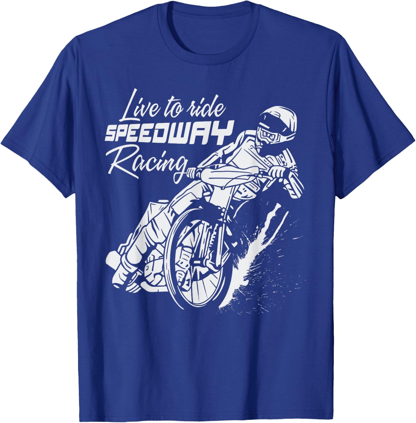 Speedway Racing Motorradrennen T-Shirt - T-Shirt | Royal