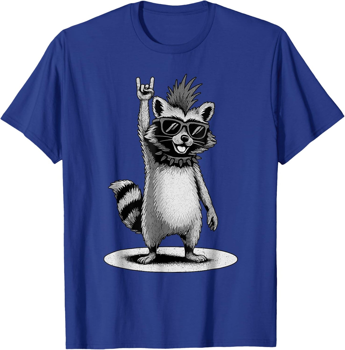 Lustige Waschbär Rock Musik Geschenke Männer Frauen T-Shirt - T-Shirt | Royal