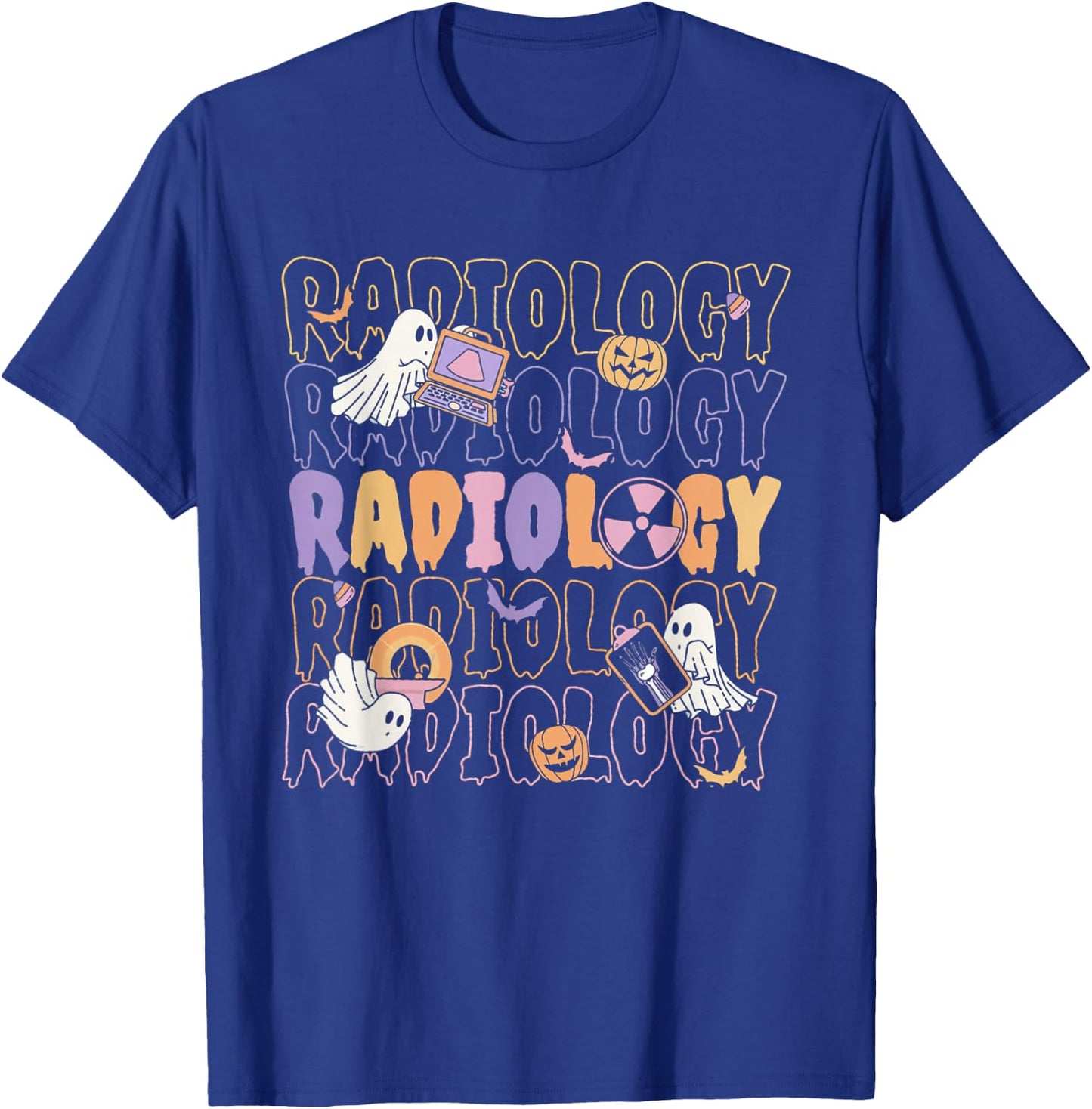Halloween Radiology Fall Autumn RAD Tech X-ray Technologist T-Shirt - T-Shirt | Royal
