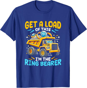 Funny Wedding Truck Get A Load Of This Im The Ring-Bearer T-Shirt - T-Shirt | Royal