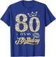 It's My 80th Birthday Diamond Shoes 80 Years Old Women T-Shirt - T-Shirt | Royal