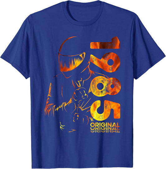 40th Birthday Man Motorcycle Biker Biker 1985 T-Shirt - T-Shirt | Royal