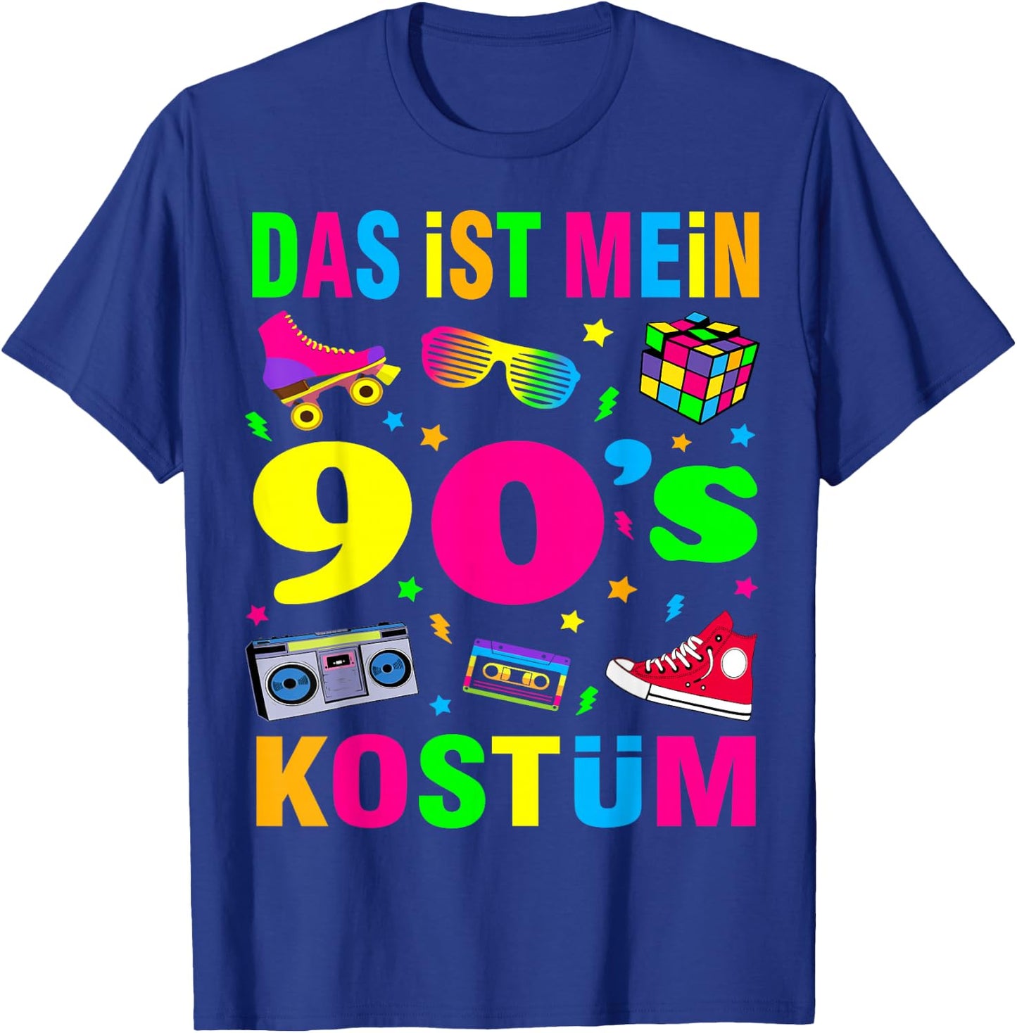 90s Theme Party 90s Costume - I Love the 90s , black T-Shirt - T-Shirt | Royal
