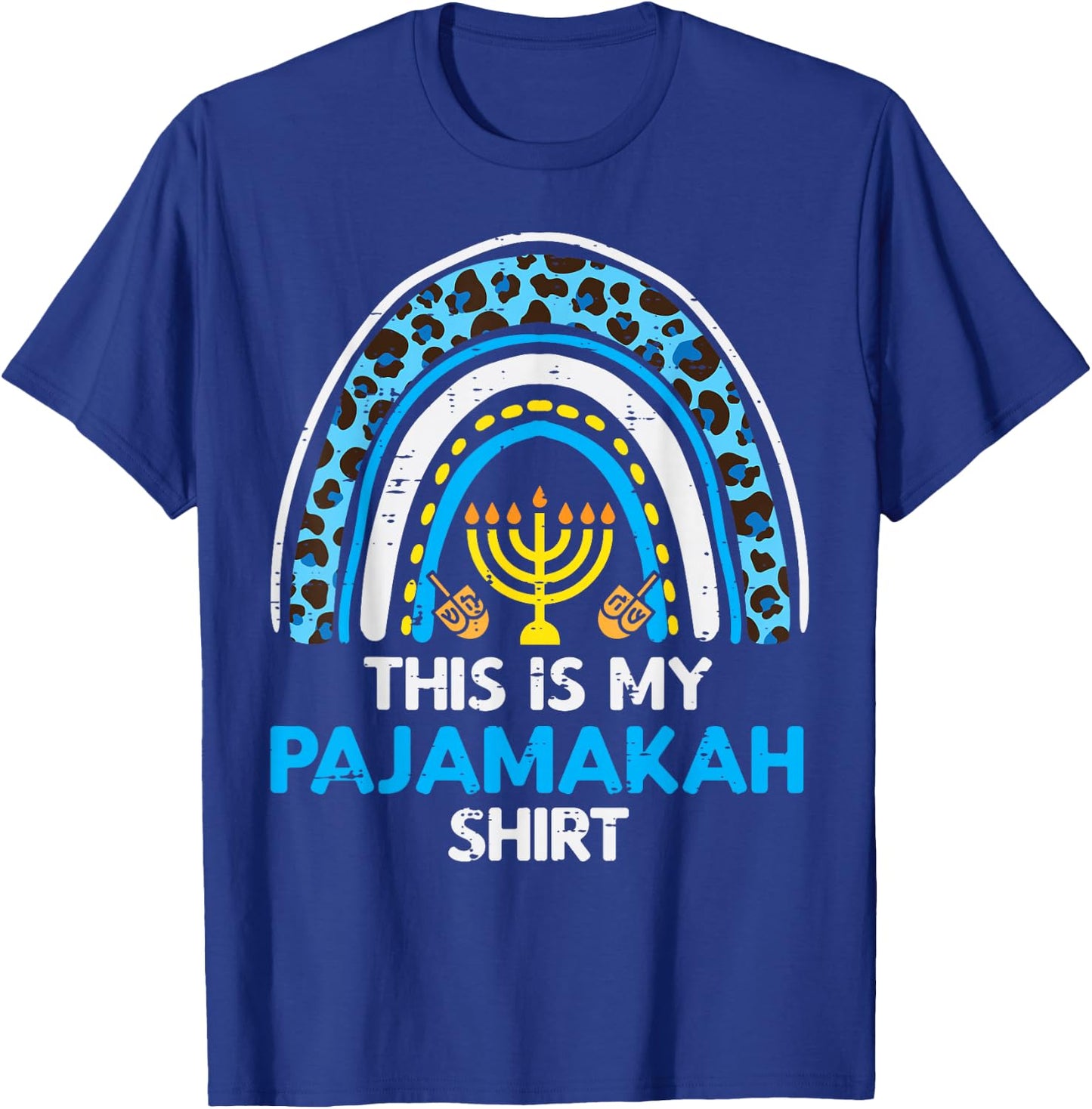 This Is My Pajamakah Shirt Rainbow Hanukkah Pajamas PJ Women T-Shirt - T-Shirt | Royal