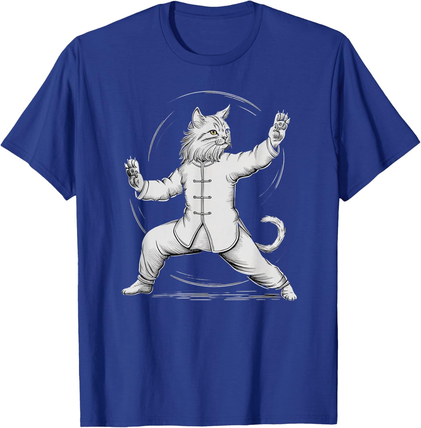 Life Happens Tai Chi Helps Funny Yin Yang Tai Chi Cat Women Kids T-Shirt - T-Shirt | Royal