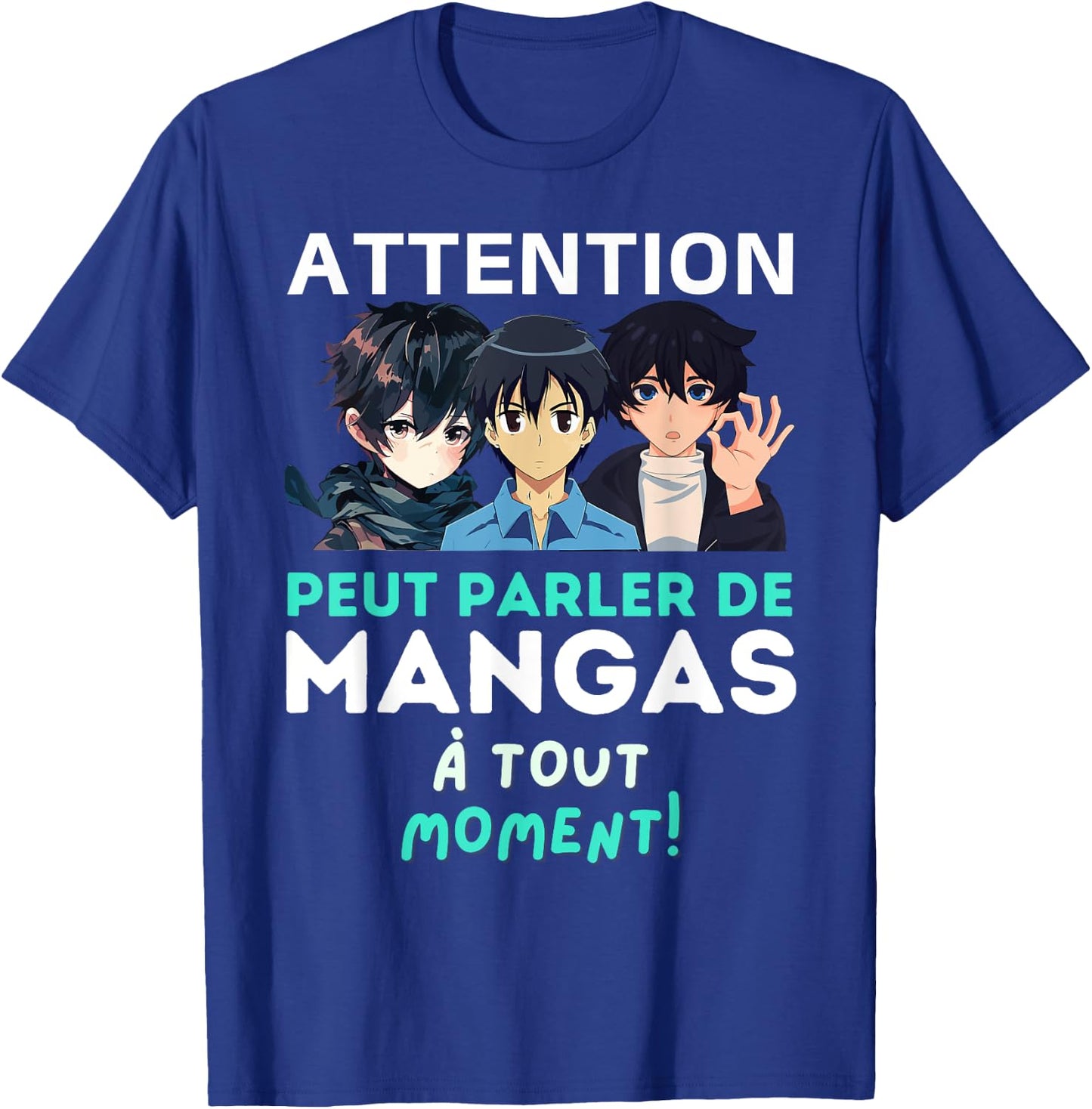 Can Talk Manga - Humor Funny Manga , Black, S T-Shirt - T-Shirt | Royal