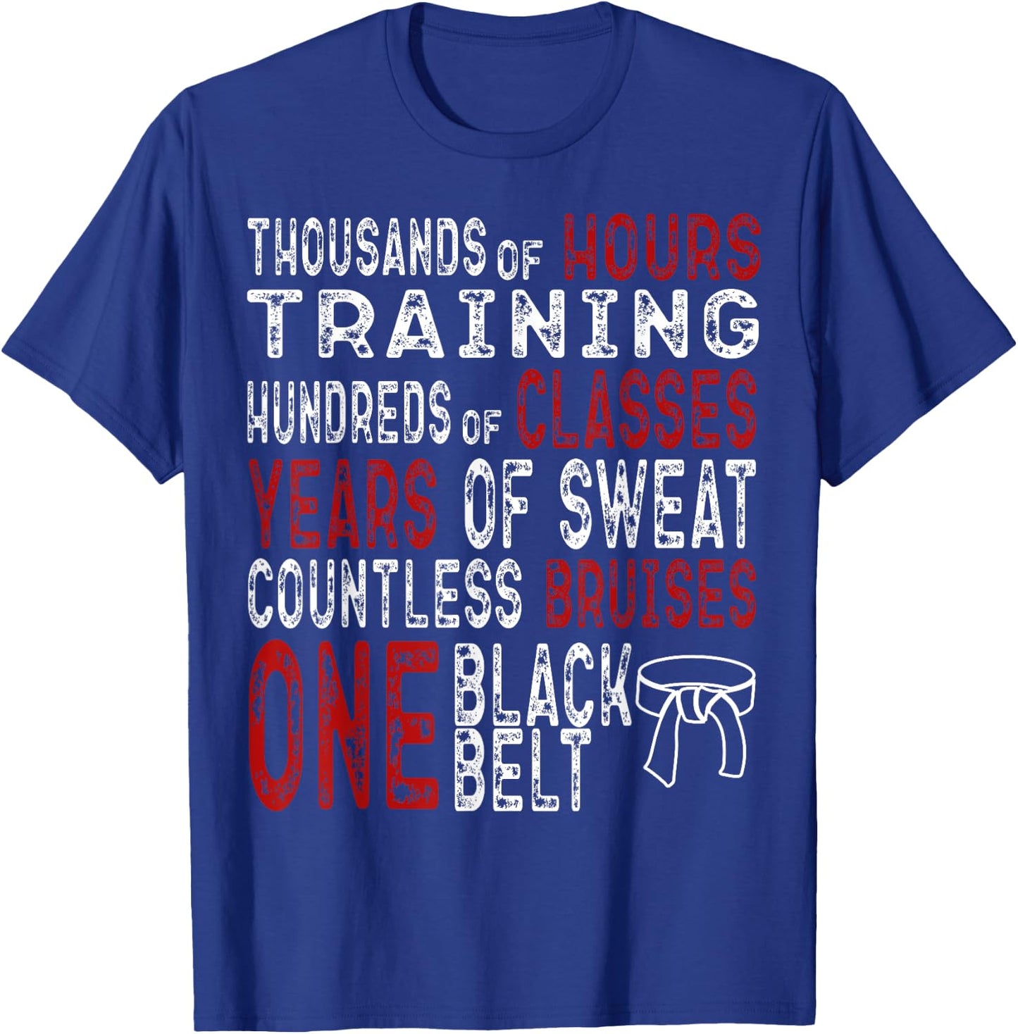 Black Belt Taekwondo Gifts Mixed Martial Arts Training Cool T-Shirt - T-Shirt | Royal