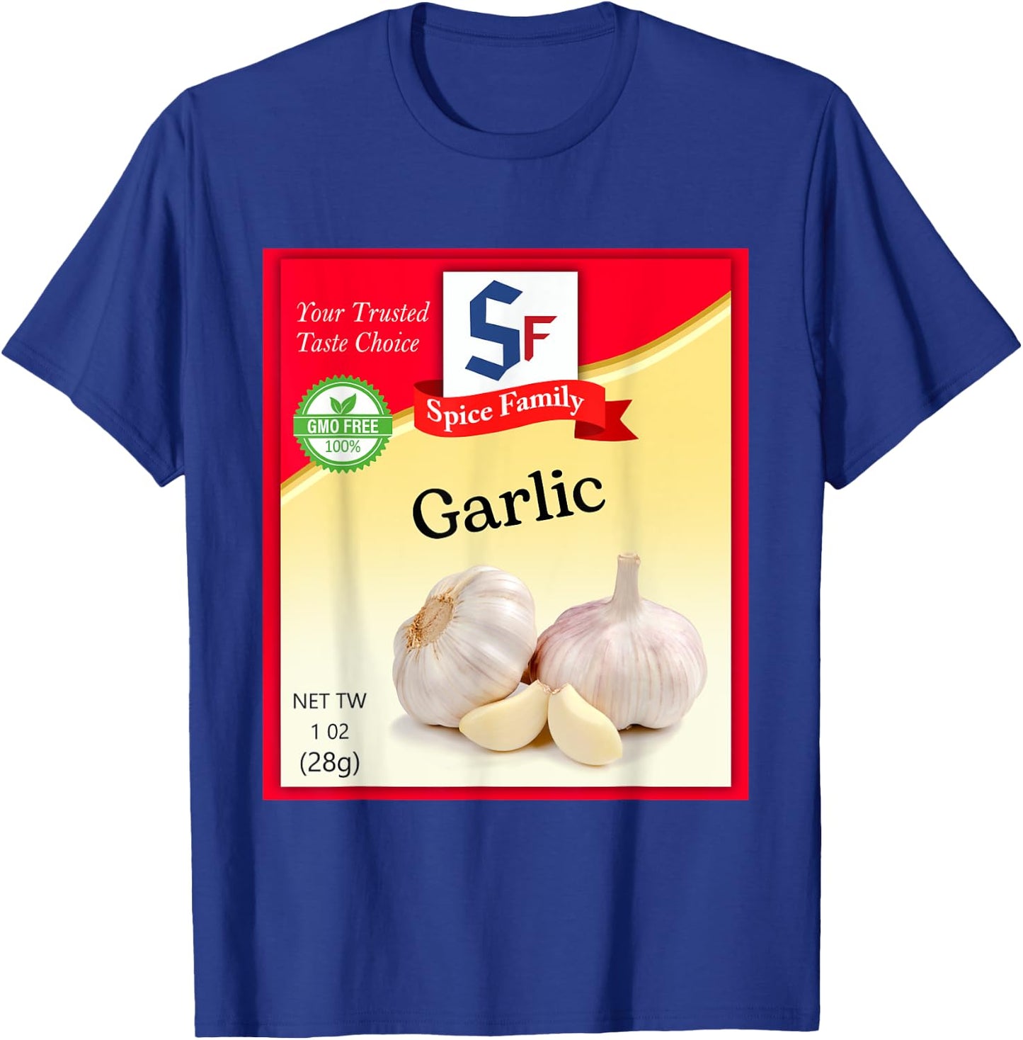 Garlic Condiment Costume Holiday Spice Costumes T-Shirt - T-Shirt | Royal