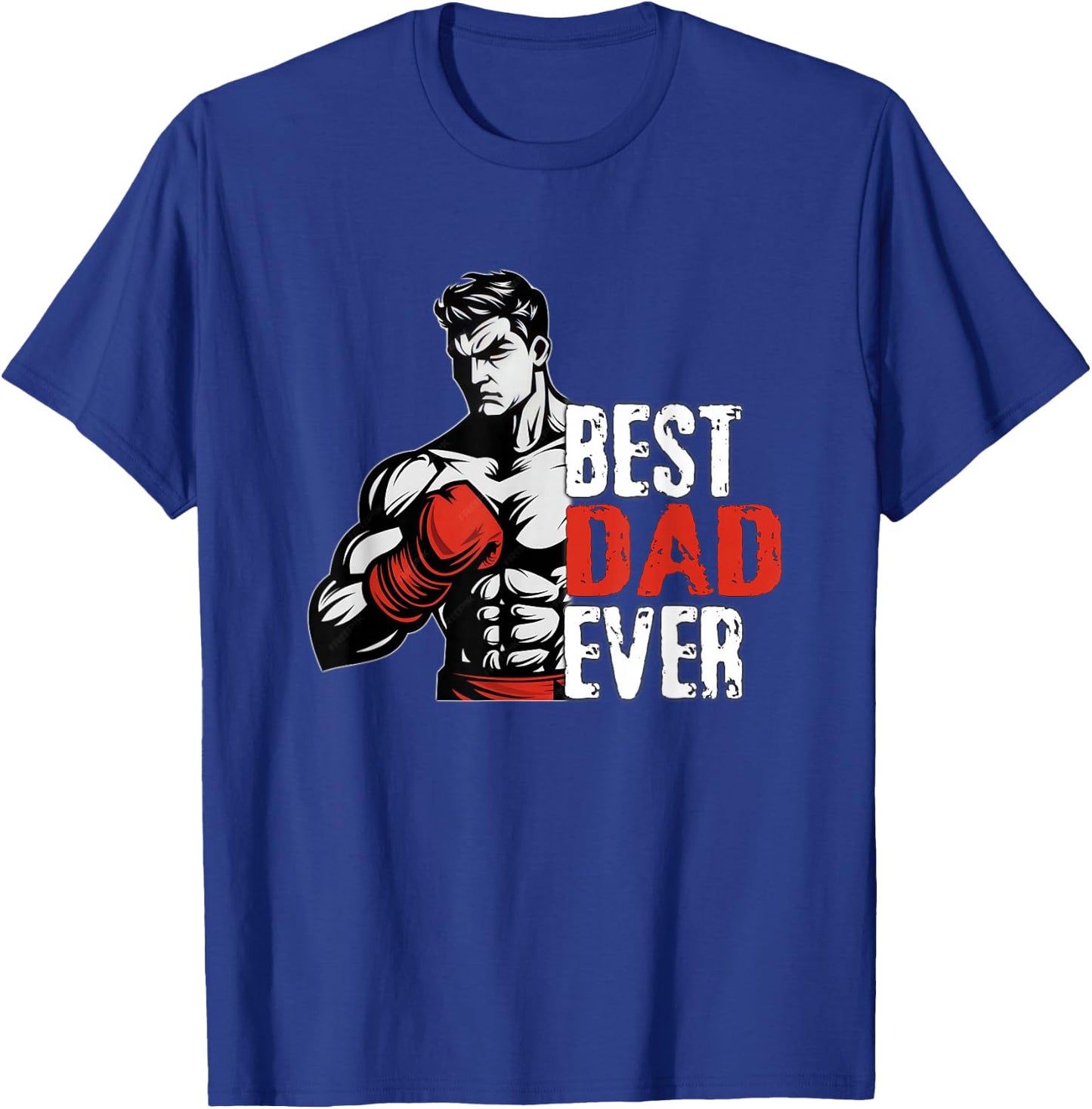 Boxing shirt for father, boxing costume for father birthday T-Shirt - T-Shirt | Royal