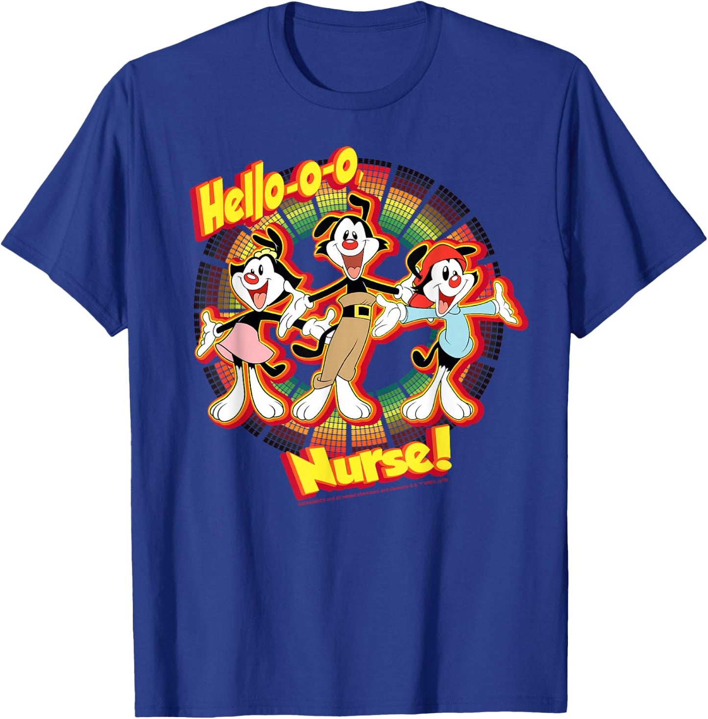Animaniacs Group Shot Hello-o-o Nurse T-Shirt - T-Shirt | Royal