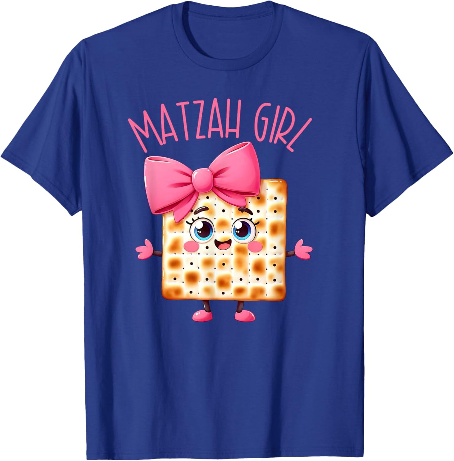 Matzah Girl Happy Passover Jewish Pesach Seder Afikoman Girl T-Shirt - T-Shirt | Royal
