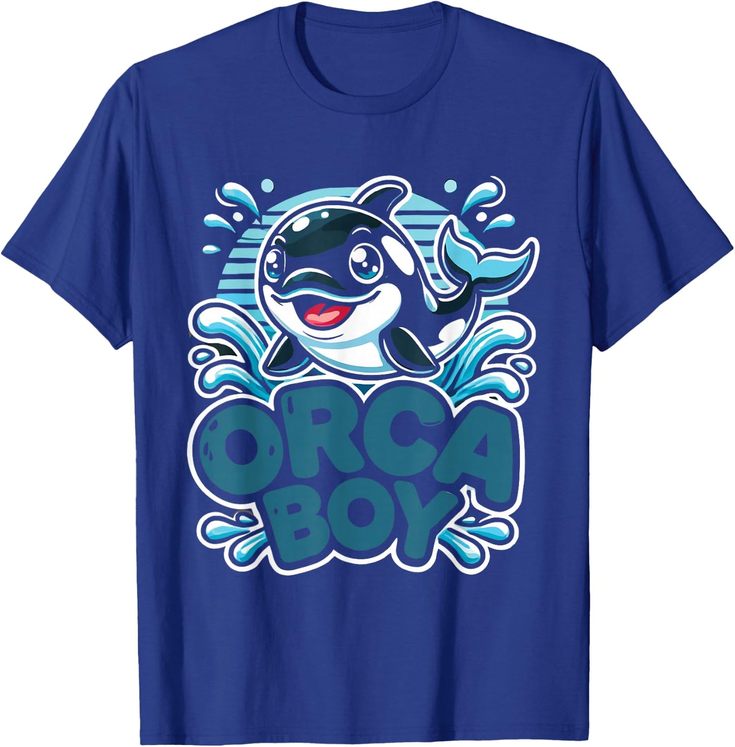 Funny Orca Cute Orca Toddler Boys Orcas - Black, Small T-Shirt - T-Shirt | Royal