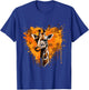 Giraffe Splash Heart Artwork Wildlife Animal Art Portrait T-Shirt - T-Shirt | Royal
