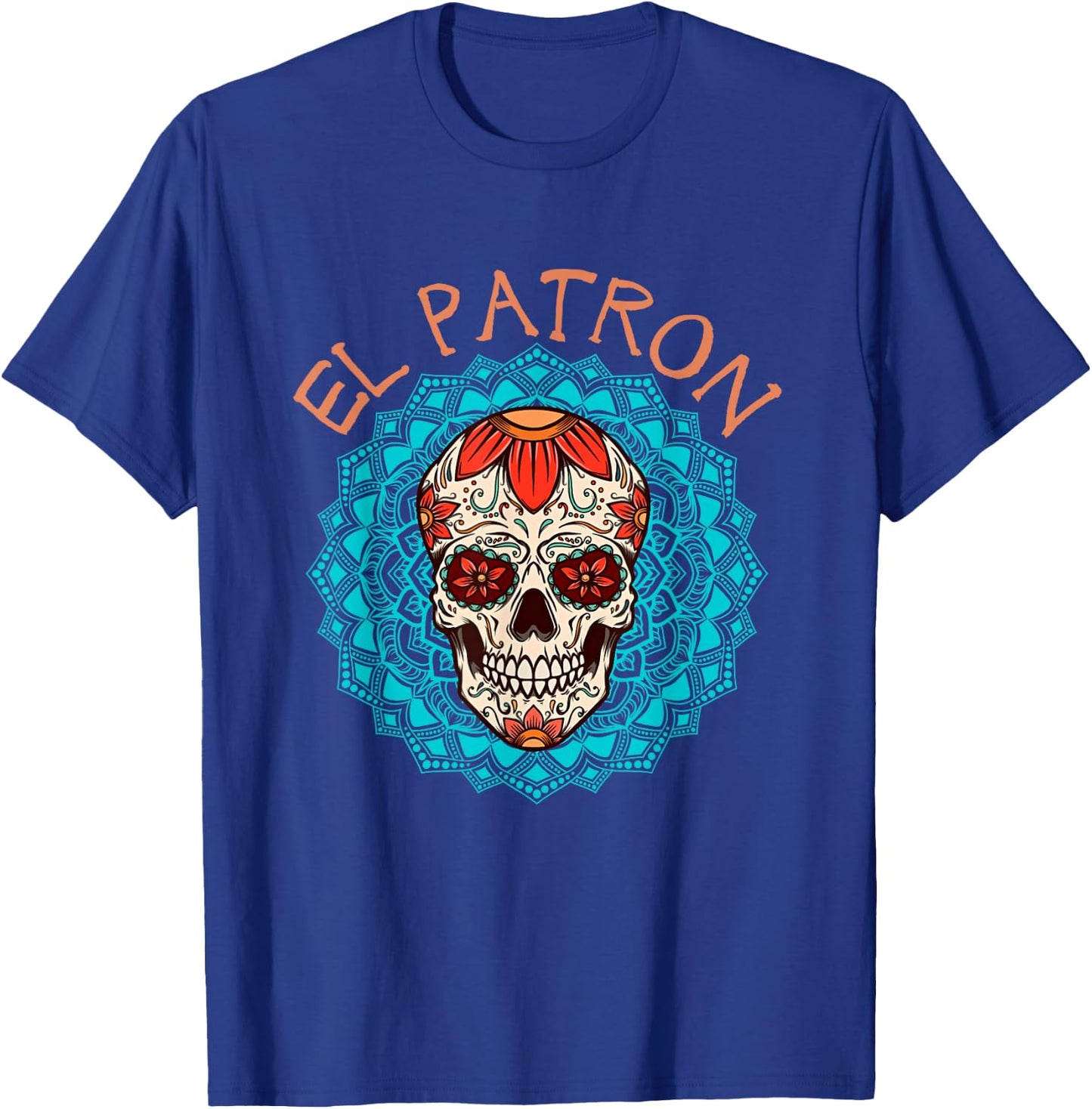 El Patron El Jefe Dia de los Muertos Zuckerschädel für Herren T-Shirt - T-Shirt | Royal