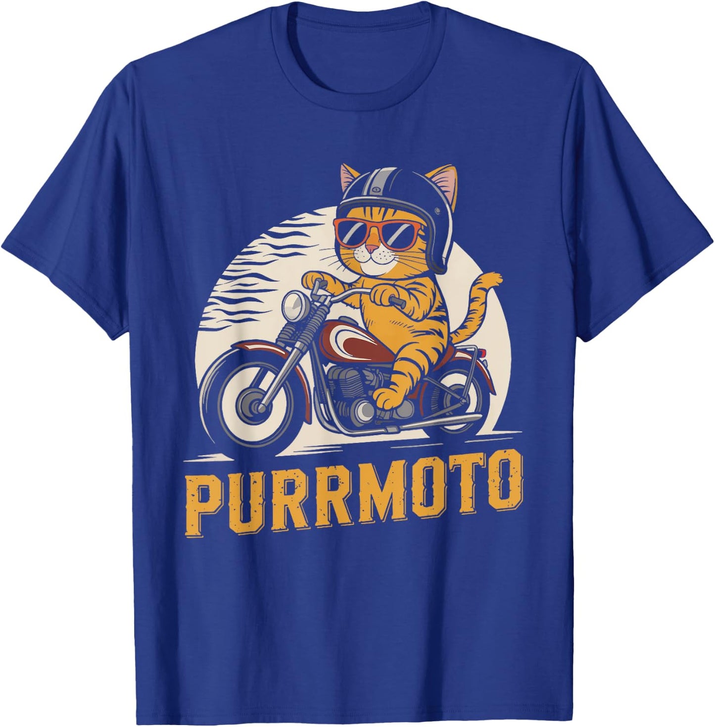 Motorbike Riders Biker Cat And Motorcycle Women T-Shirt - T-Shirt | Royal