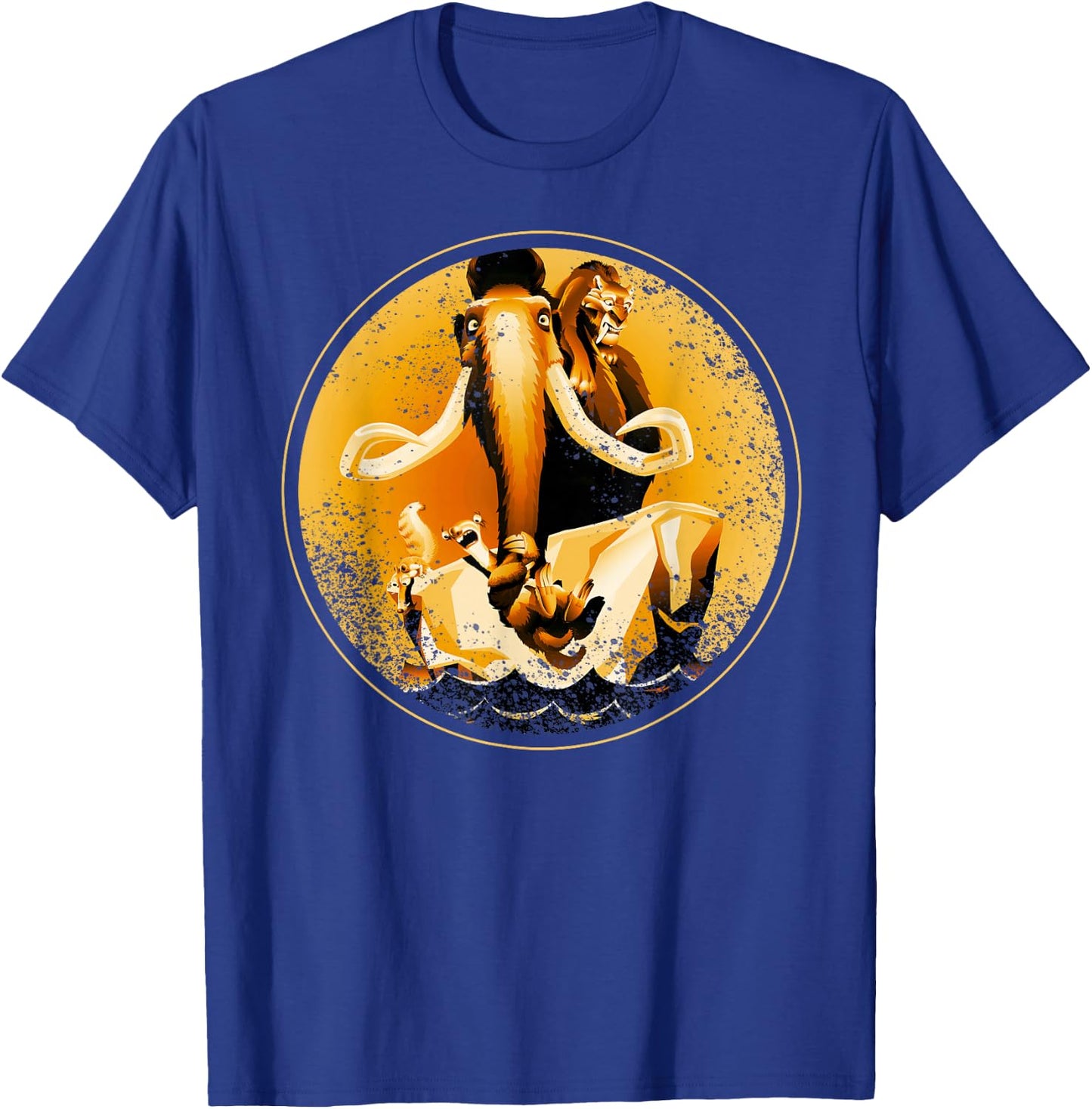 Ice Age Manfred Diego Sid and Scrat Sepia T-Shirt - T-Shirt | Royal