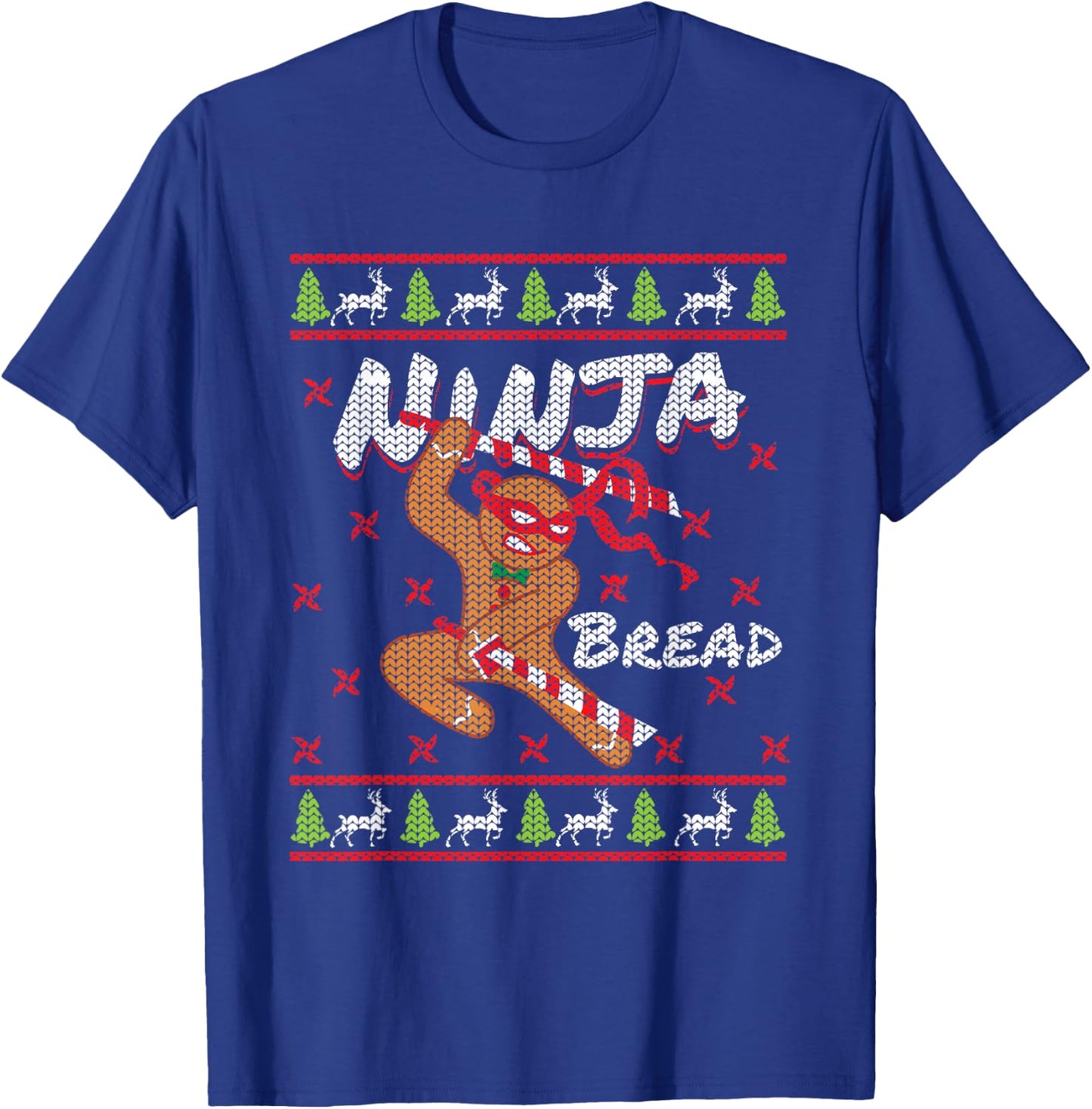 Ninjabread Man Gingerbread - Ninja Gift Ginjas Christmas T-Shirt - T-Shirt | Royal