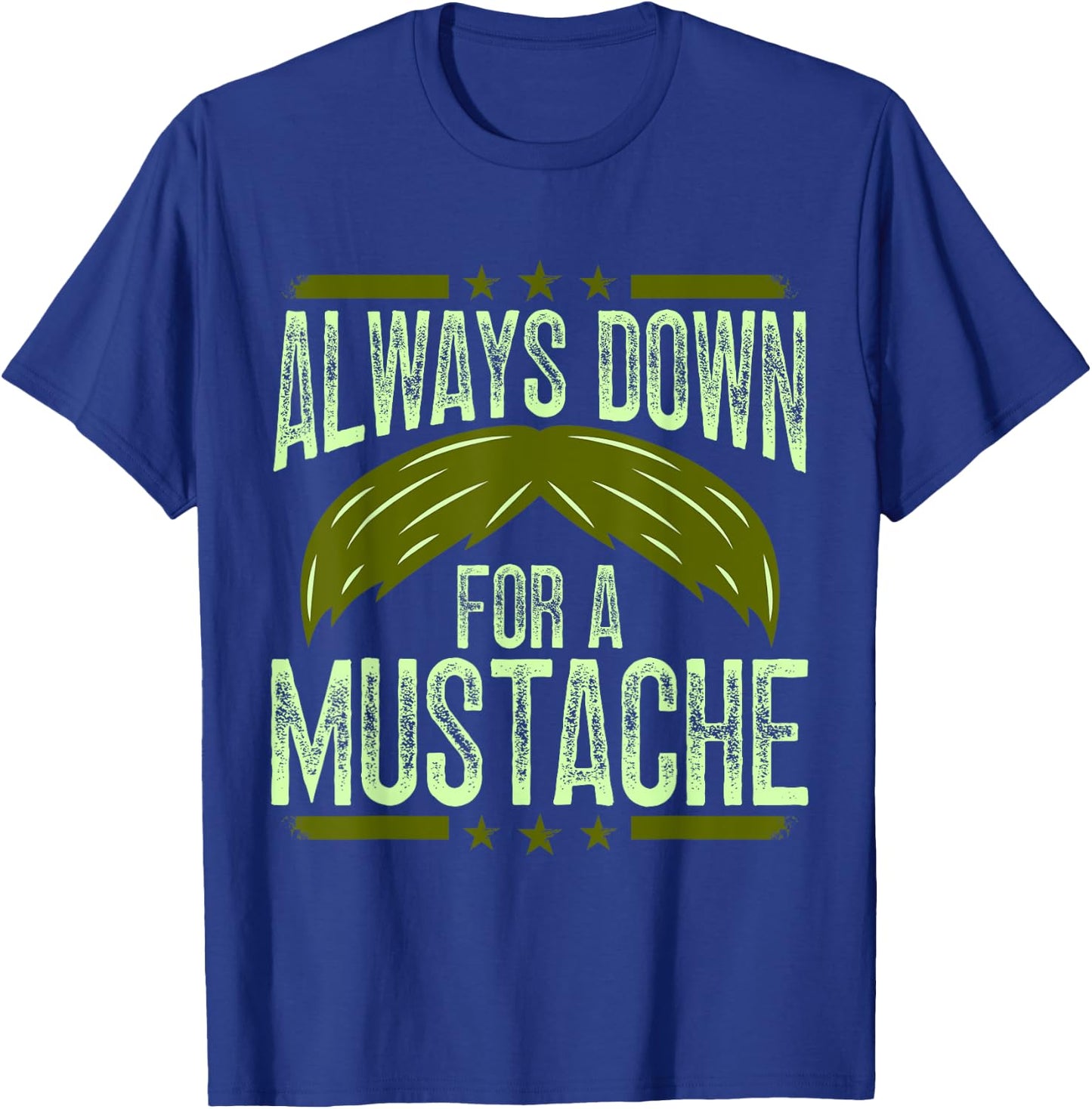 Mustache Stache T-Shirt - T-Shirt | Royal
