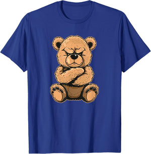 Grumpy Teddy Bear with crossed Arms Costume T-Shirt - T-Shirt | Royal