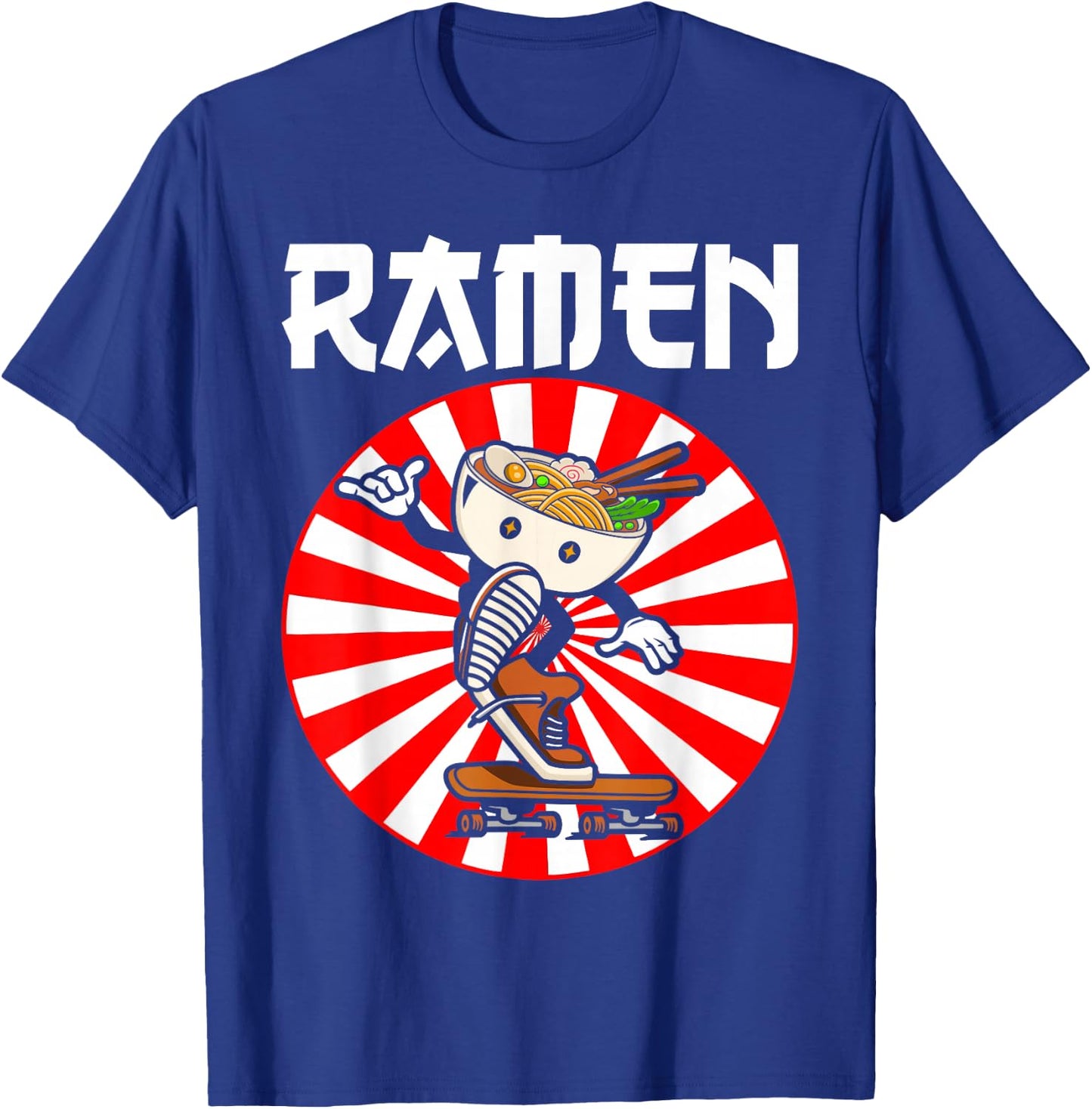 Cute Ramen Skater Kawaii Anime Skateboard Lover Teens T-Shirt - T-Shirt | Royal