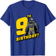 Kids Batman 9th Birthday T-Shirt - T-Shirt | Royal
