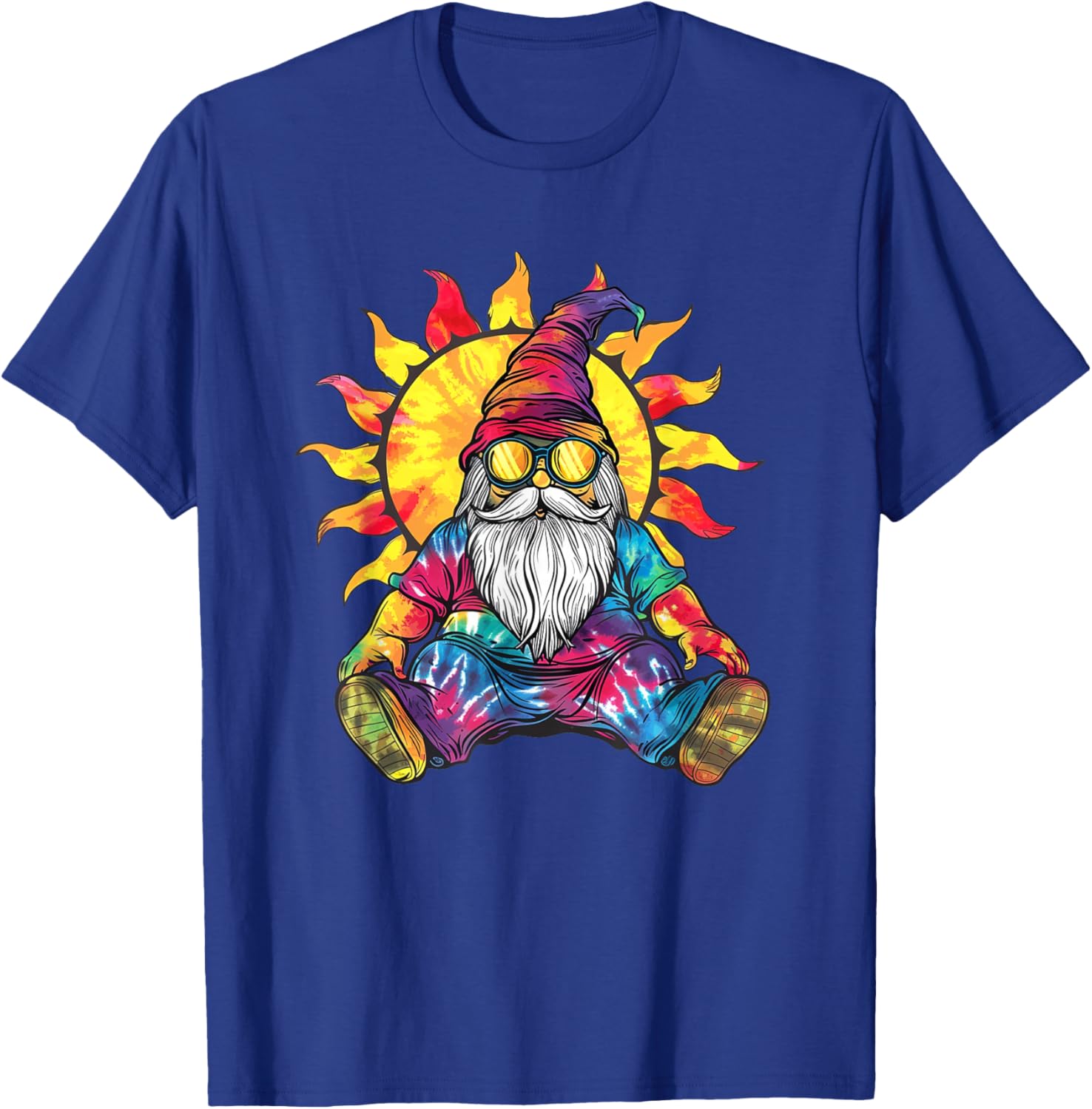 Gnome Colorful Pop Art Design Shirt Groovy Gnome Women Men T-Shirt - T-Shirt | Royal