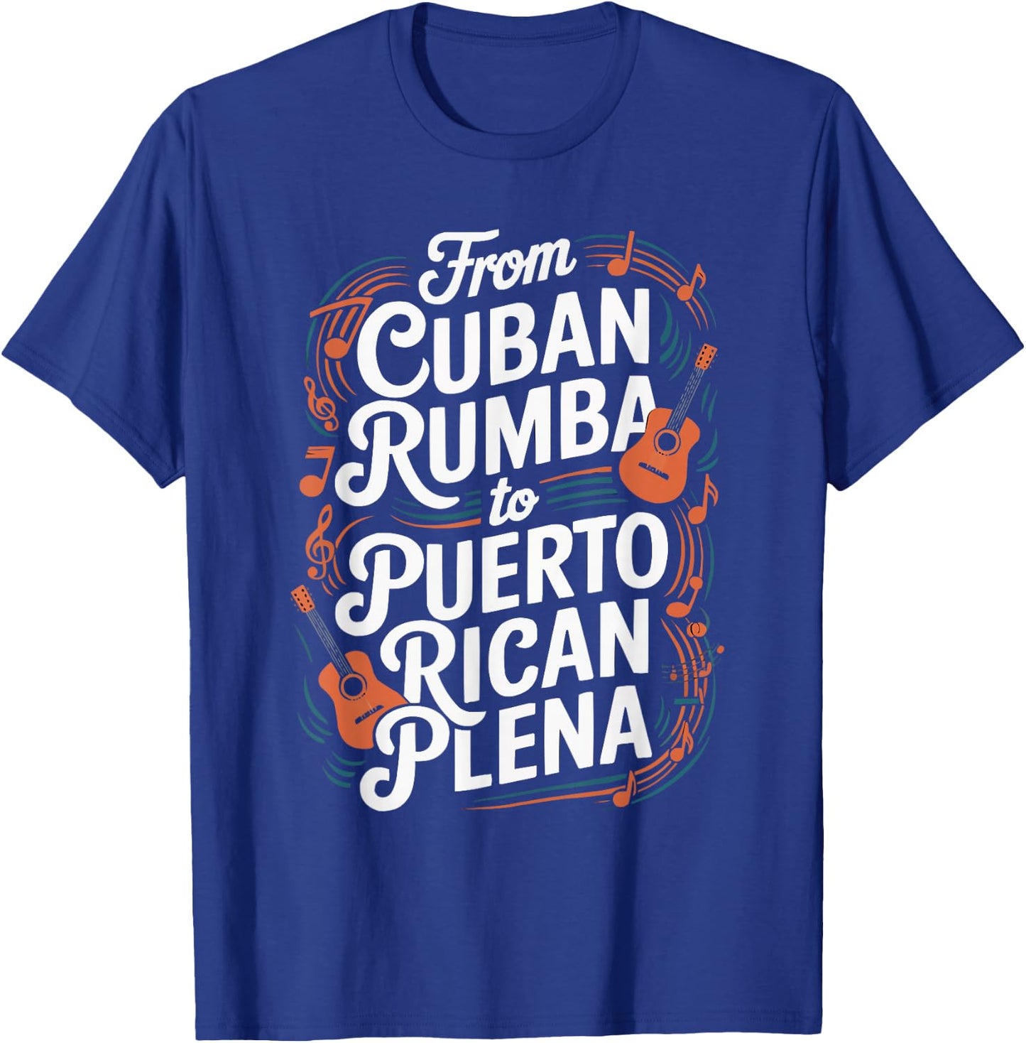 Half Cuban Half Puerto Rican Country Puerto Rico Flag Cuba T-Shirt - T-Shirt | Royal
