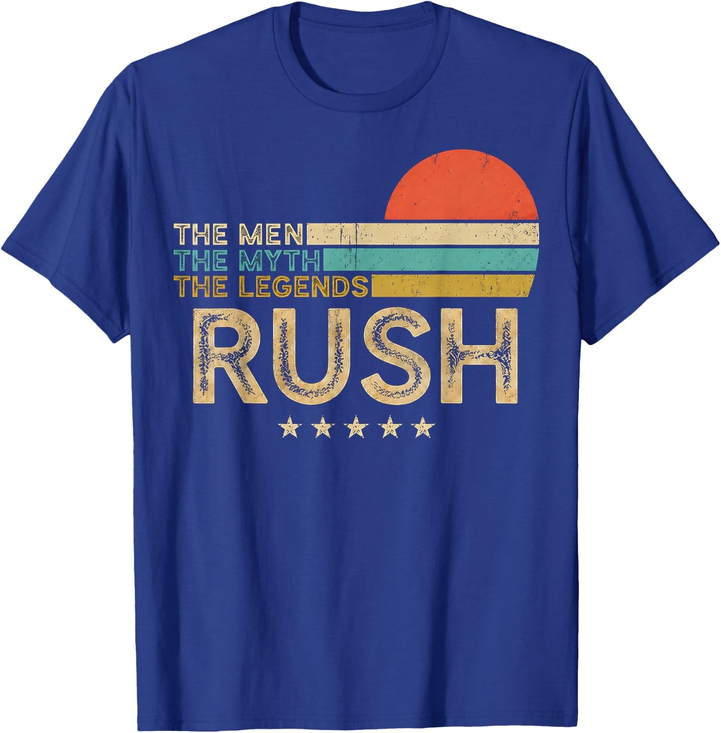 Retro Rush Name Classic Gift Women Kids T-Shirt - T-Shirt | Royal