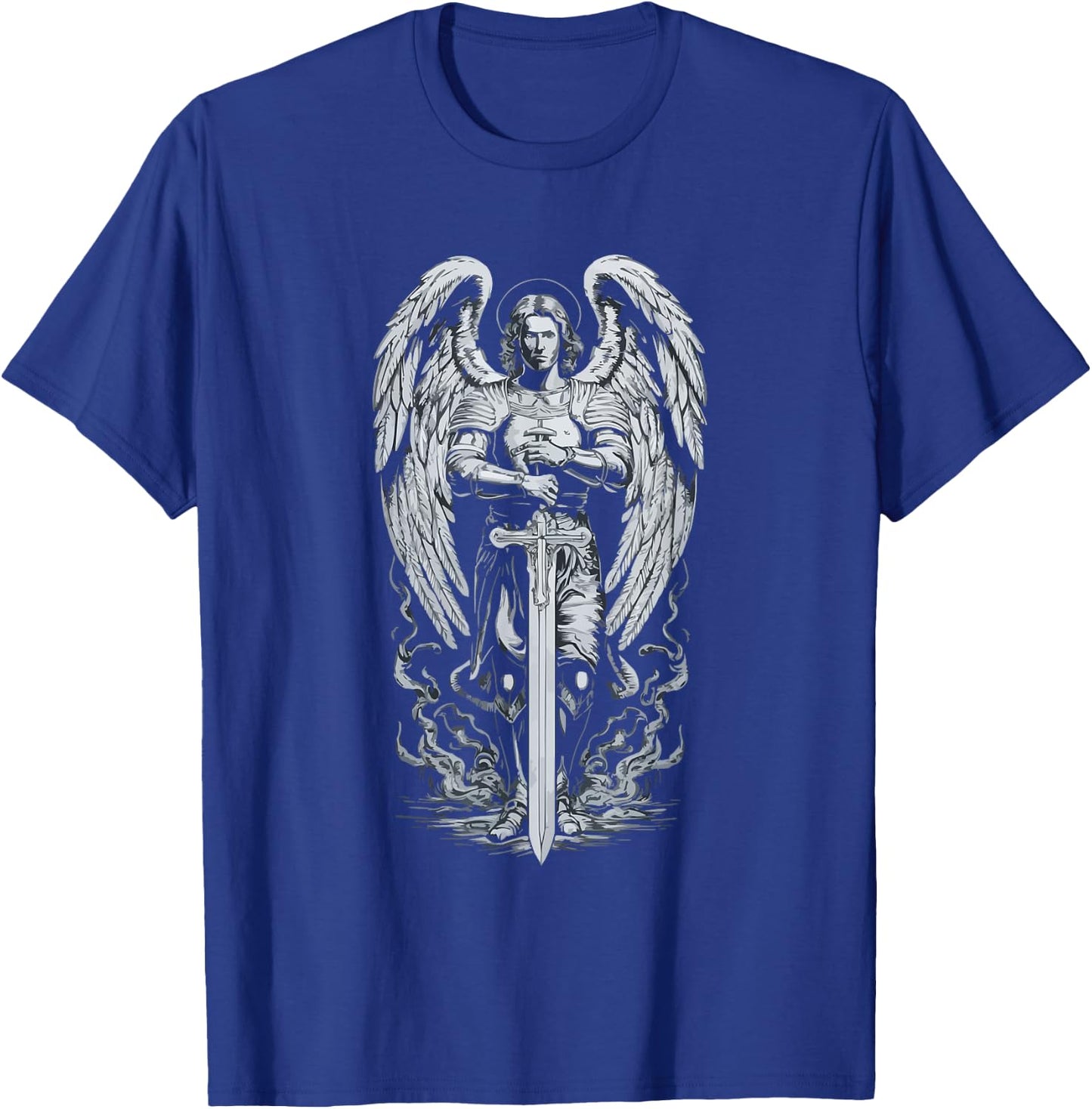 Archangel Catholic Religion Christianity Guardian Angel T-Shirt - T-Shirt | Royal