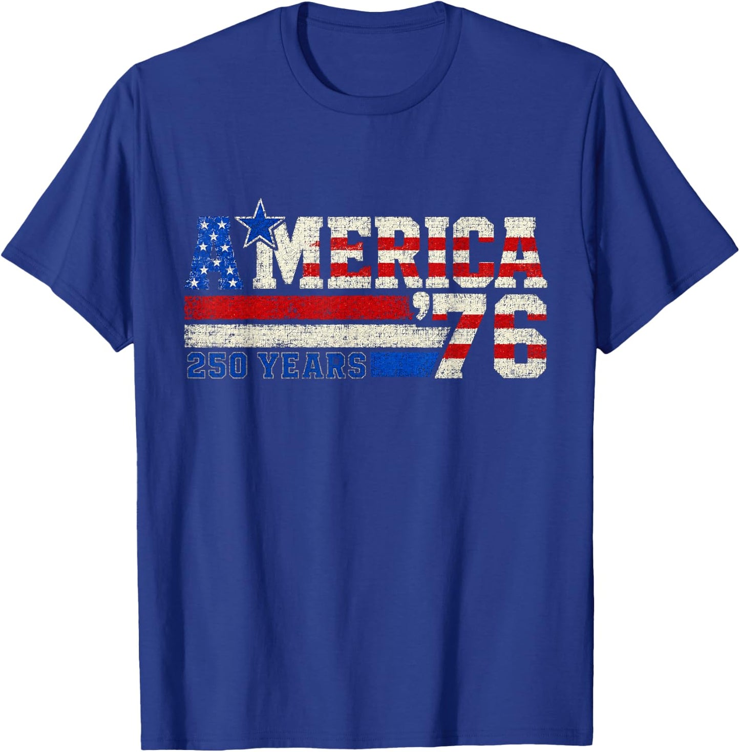 America Retro 250 Years 250th Anniversary USA 1776 2026 T-Shirt - T-Shirt | Royal