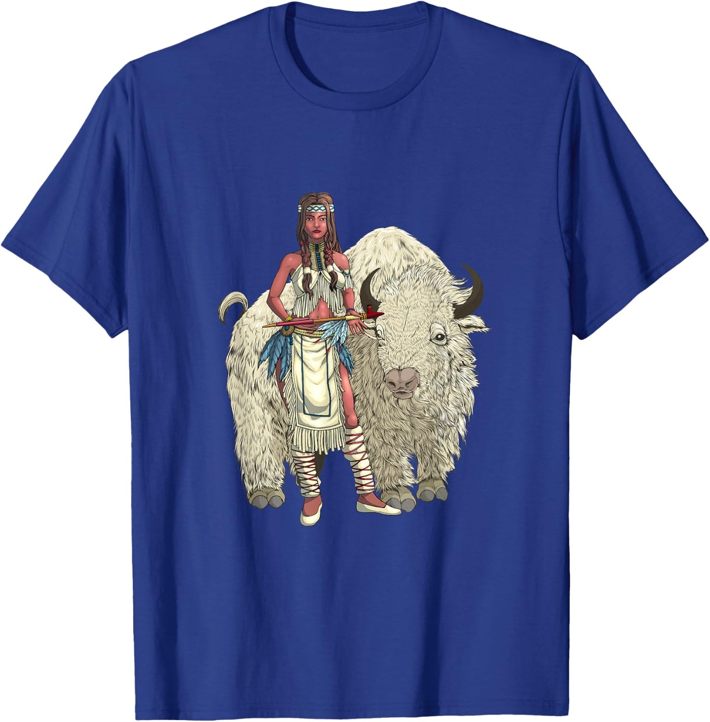 White Buffalo Woman T-Shirt - T-Shirt | Royal