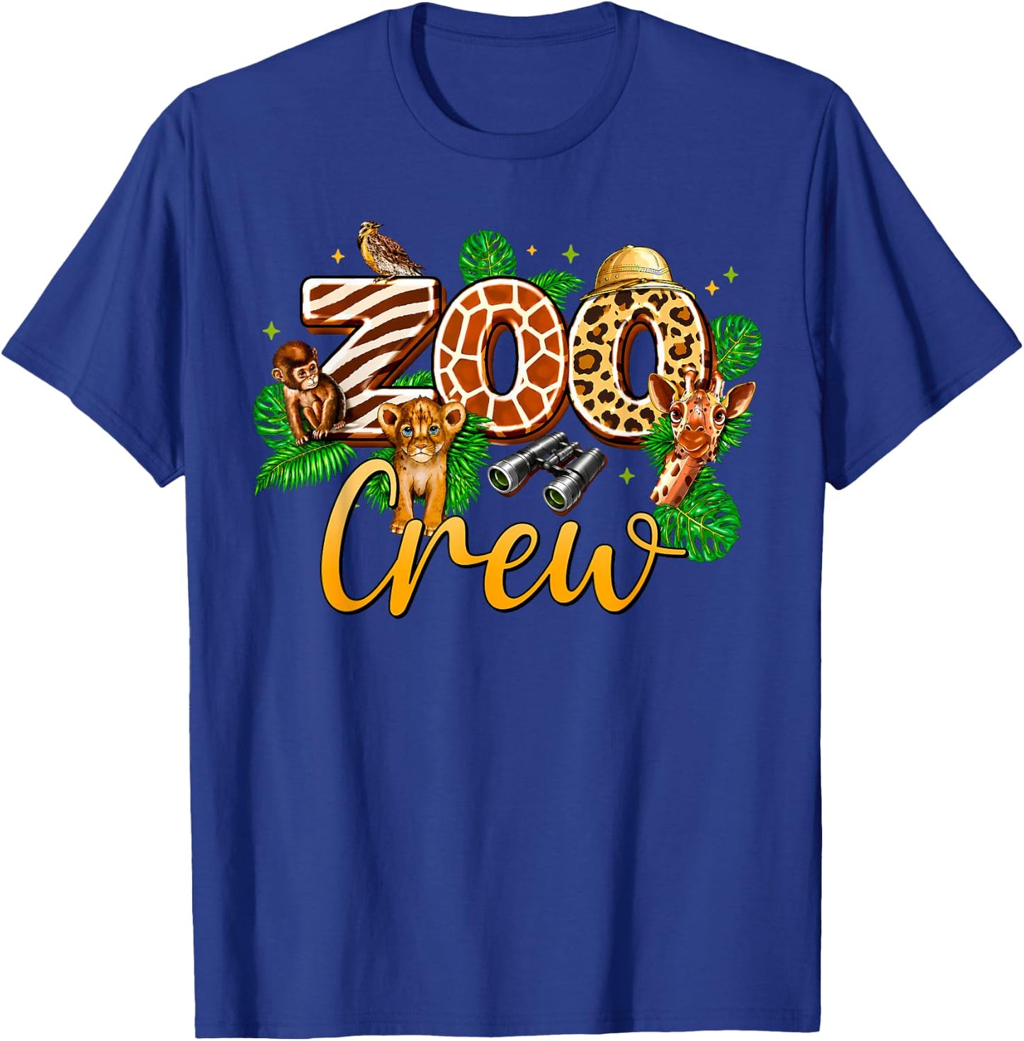 Zoo Crew Safari Wildlife Animal Zoo Keeper Matching Kids T-Shirt - T-Shirt | Royal