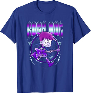 The Loud House Rock Out Luna Loud Vintage Portrait T-Shirt - T-Shirt | Royal